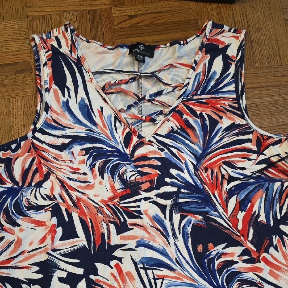 Ronni Nicole Tropical Print Dress - Picture 3 of 4